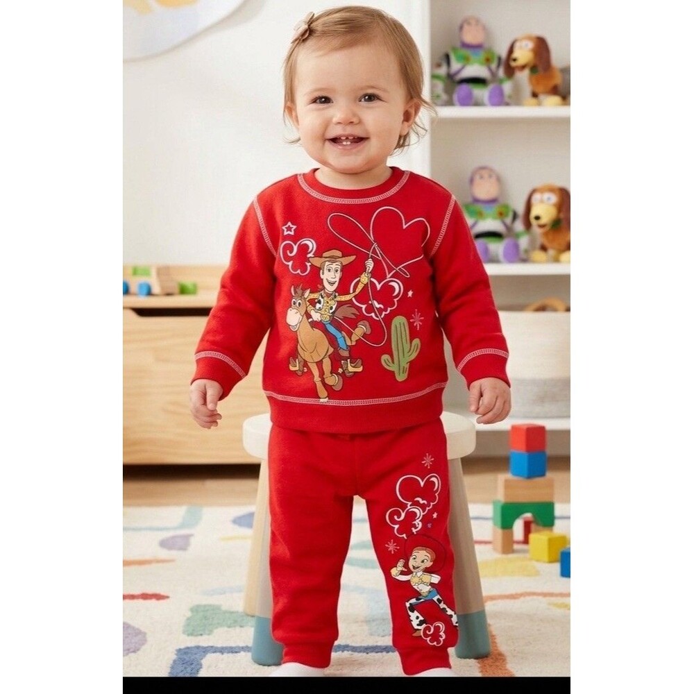 Disney Pixar Toy Story Toddler Graphic Sweatshirt Jogger Pants Size 12 Months